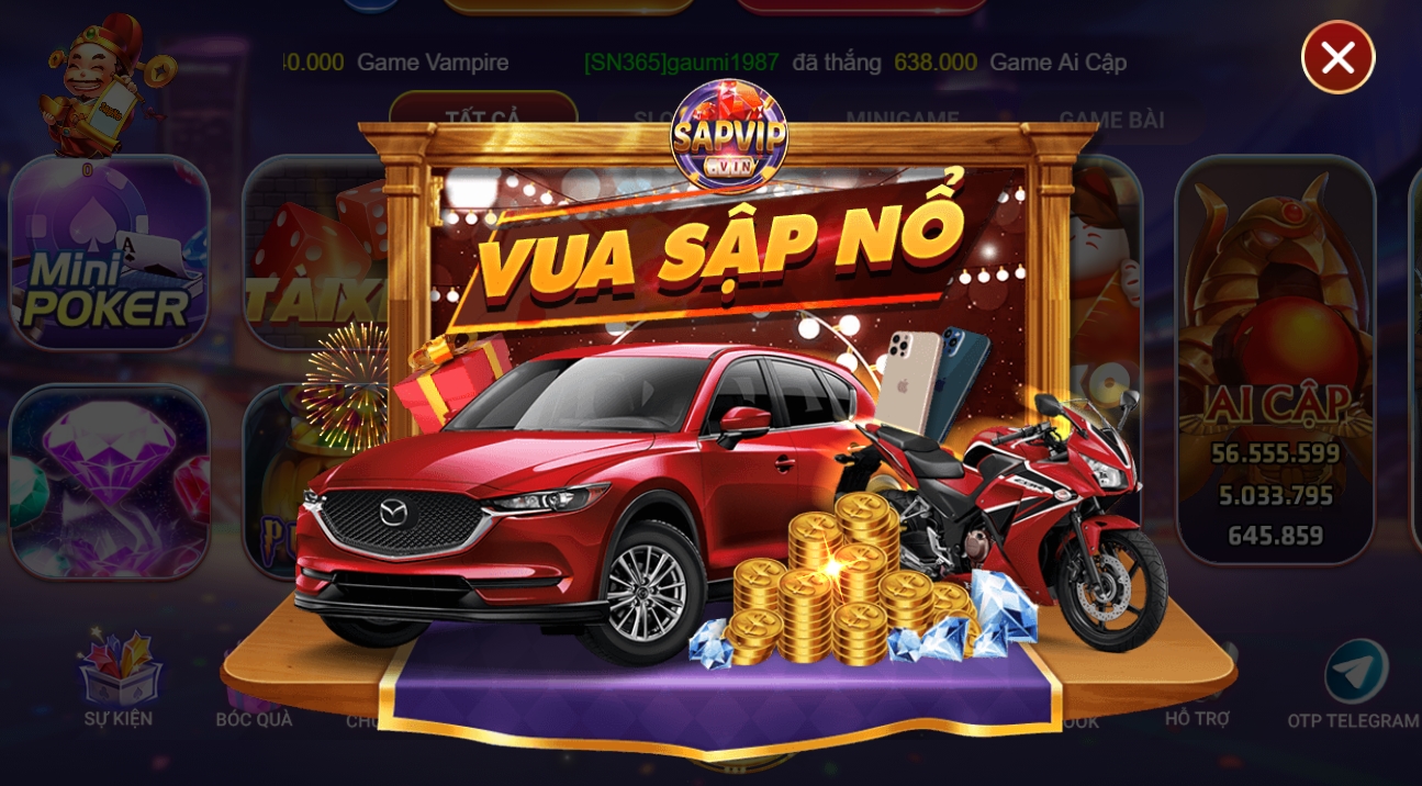 SapNo – Cổng game bài online đổi thưởng đẳng cấp, thời thượng